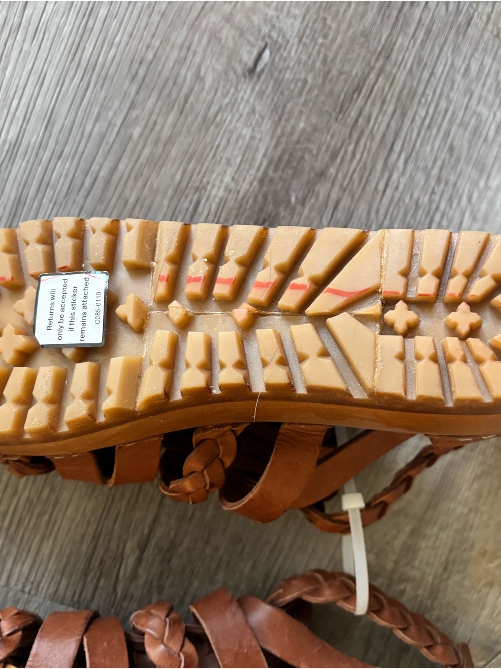 Swedish Hasbeens Gladiator Clogs, distinctive design braided Straps Brown 37 - Picture 5 of 5